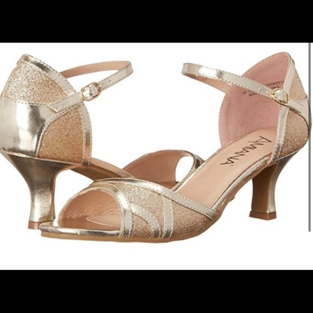 gold heels